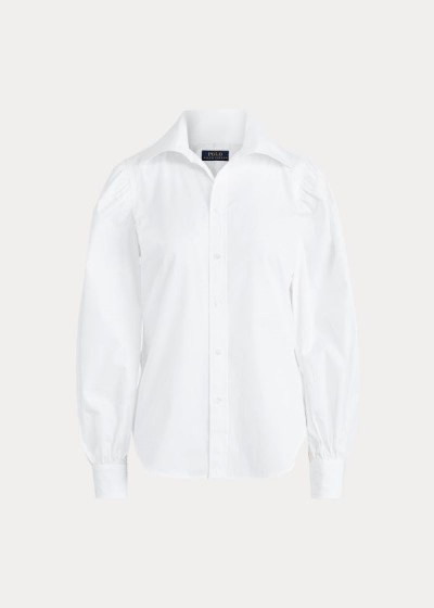 Women's Polo Ralph Lauren Cotton Broadcloth Shirts | 427985TEY